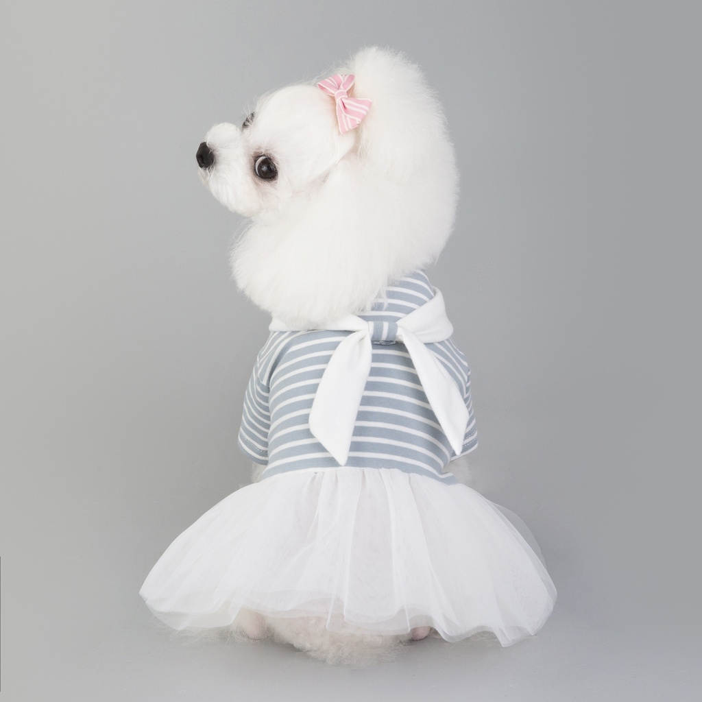 Pets.Love.Earth Navy Dress Light Blue