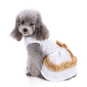 Pets.Love.Earth Net Cocktail Dress With Gloden Hem