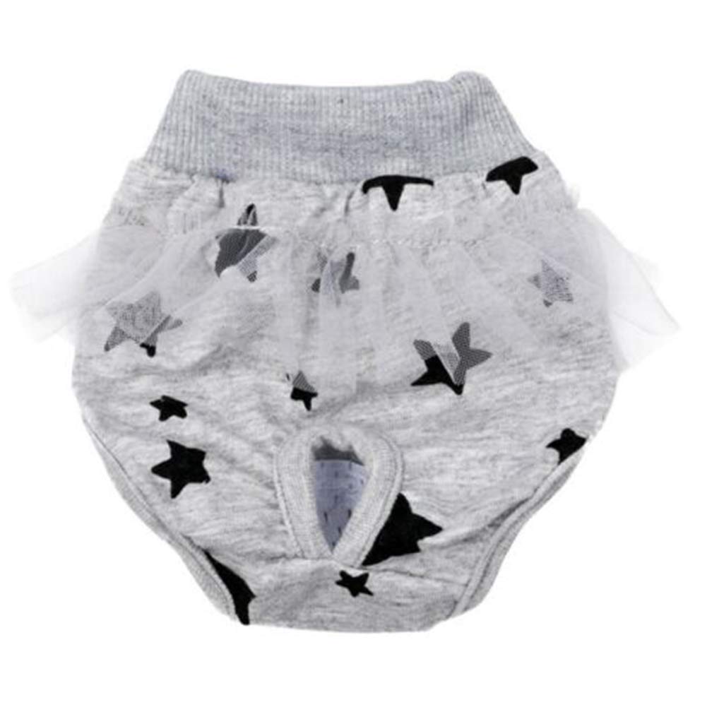 Pets.Love.Earth Pet circle gray star physiological pants