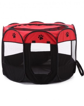 Pets.Love.Earth Portable Foldable Pet Playpen Red