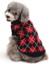Pets.Love.Earth Red and Black Pixel Sweater