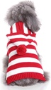 Pets.Love.Earth Red and White Striped Sweater