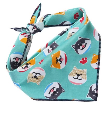 Pets.Love.Earth Shiba Inu Print Dog Bandana