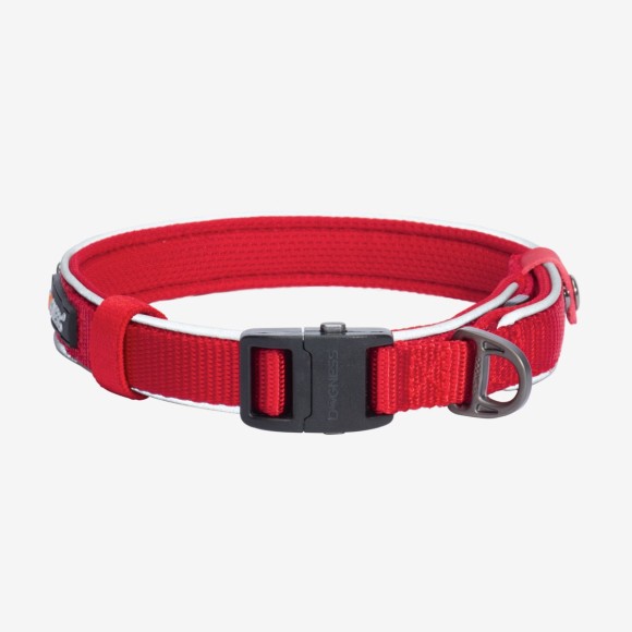 Dogness Reflective Dog Collar RED