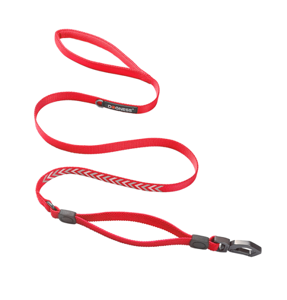 Dogness Reflective Leash Red