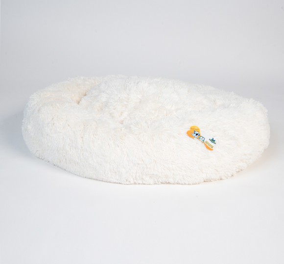 Pets.Love.Earth Ponchik Circle Bed White