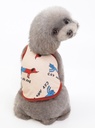 Pets.Love.Earth Cat &amp; Dog Cartoon Tank-Top Brown