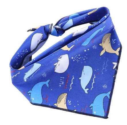 Pets.Love.Earth Whale Pattern Pet Bandana