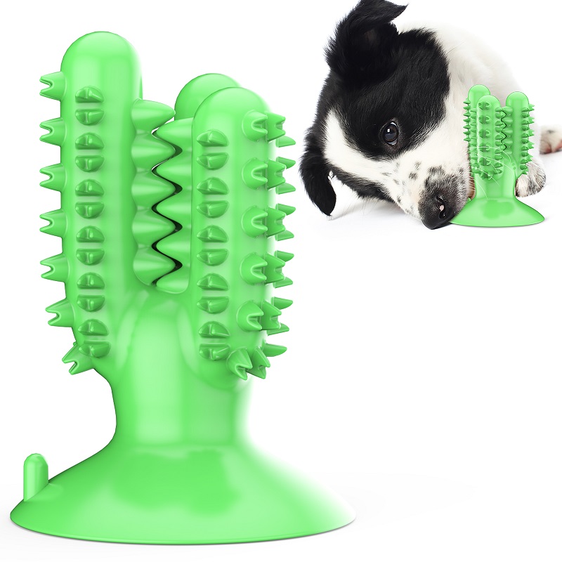 Pet Interest Cactus Dog Dental Chew Toy Green