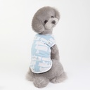 Pets.Love.Earth Cartoon Cat Vest Light Blue