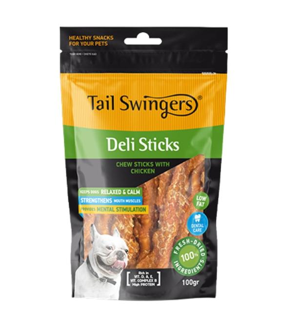 Pet Interest Tail Swingers Deli sticks With Chicken 100g
