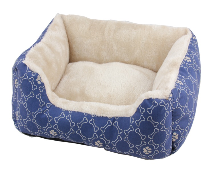 PZ-Pawise Square Dog Bed Blue