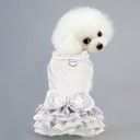 Pets.Love.Earth Silver Dress With Leash