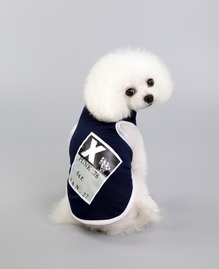 Pets.Love.Earth X Punk Tank-Top Navy Blue