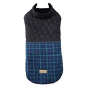 Pets.Love.Earth Four-Bar Reflective Military Coat Dark Blue and Green