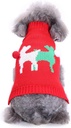 Pets.Love.Earth Two-Tone Deer Sweater Red