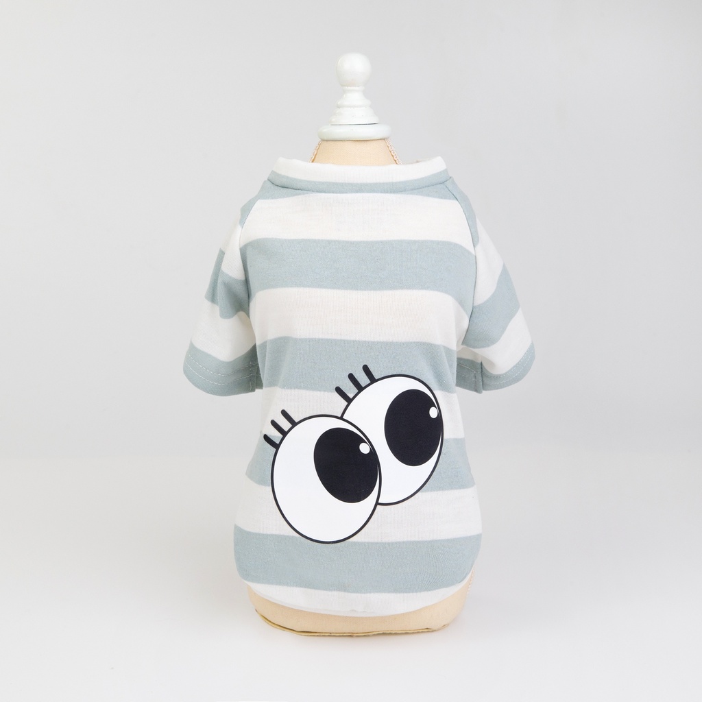 Pets.Love.Earth Google Eye Half Sleeve Light Blue