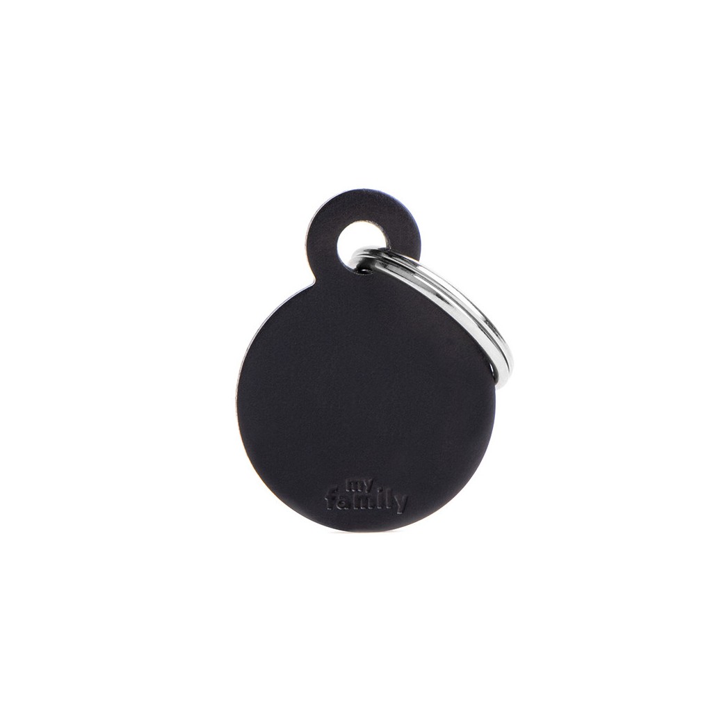 My Family Basic ID Tag -  Circle Black