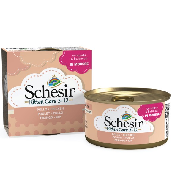 Schesir Can Kitten Care (3-12 Months) Chicken In Mousse 85g