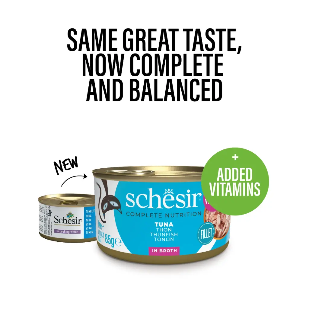 Schesir Cat Can Tuna in Broth 85g