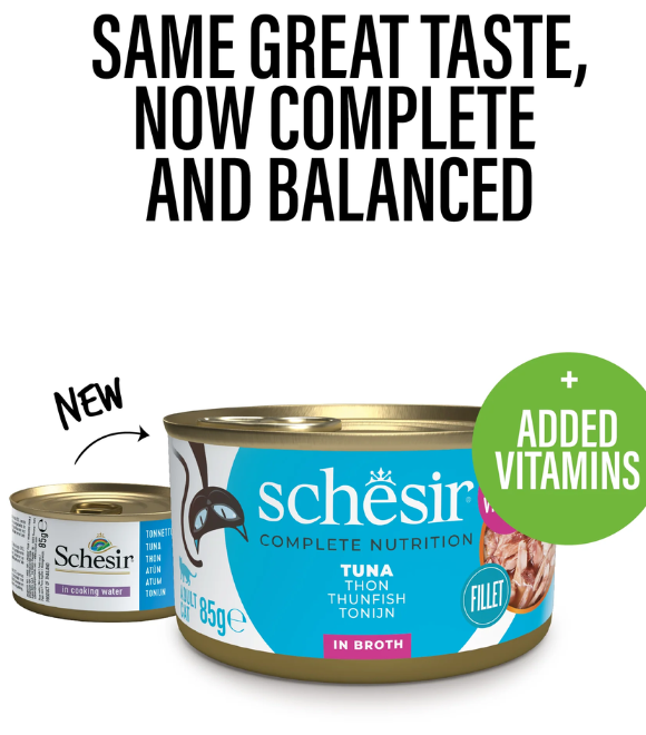 Schesir Cat Can Tuna in Broth 85g