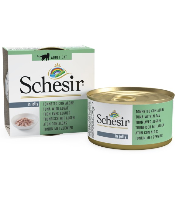 Schesir Can for Cat Tuna with Algae in Jelly 85g