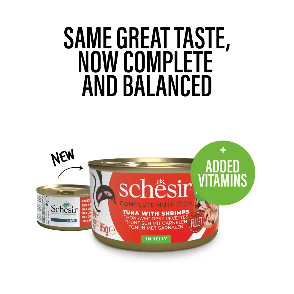Schesir Cat Can Tuna with Shrimps In Jelly 85g