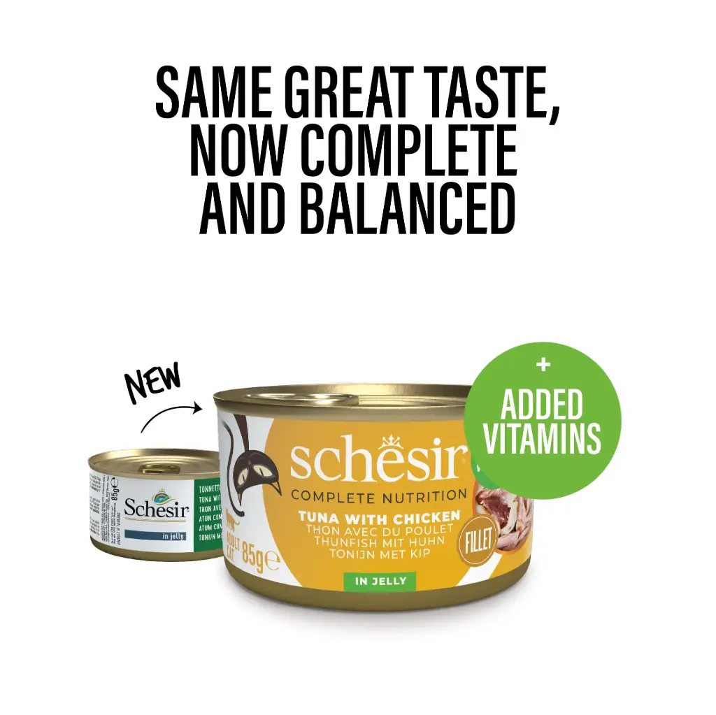 Schesir Cat Can Tuna With Chicken In Jelly 85g