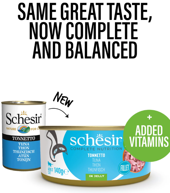 Schesir Cat Can Tuna in Jelly 140g