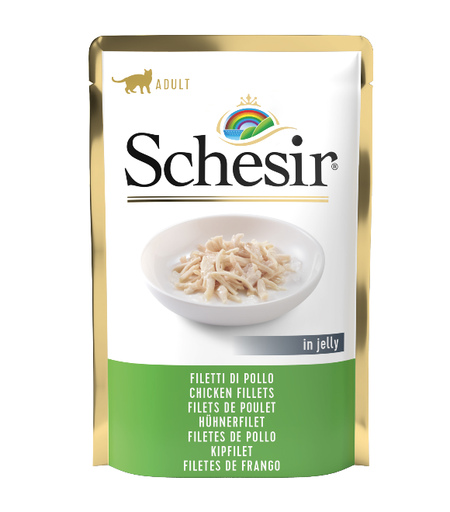 [8005852171023] Schesir Pouch Chicken Fillets in Jelly For Adult Cat 85g (1 Pouch)
