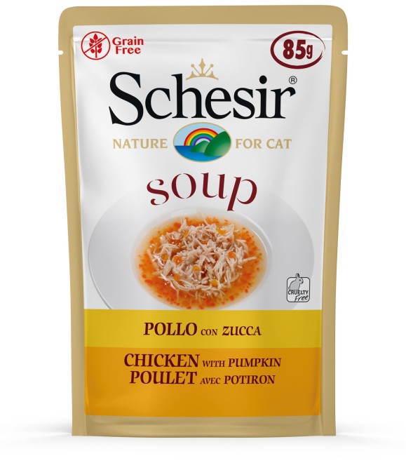 Schesir Pouch in Soup with Chicken and Pumpkin 85g