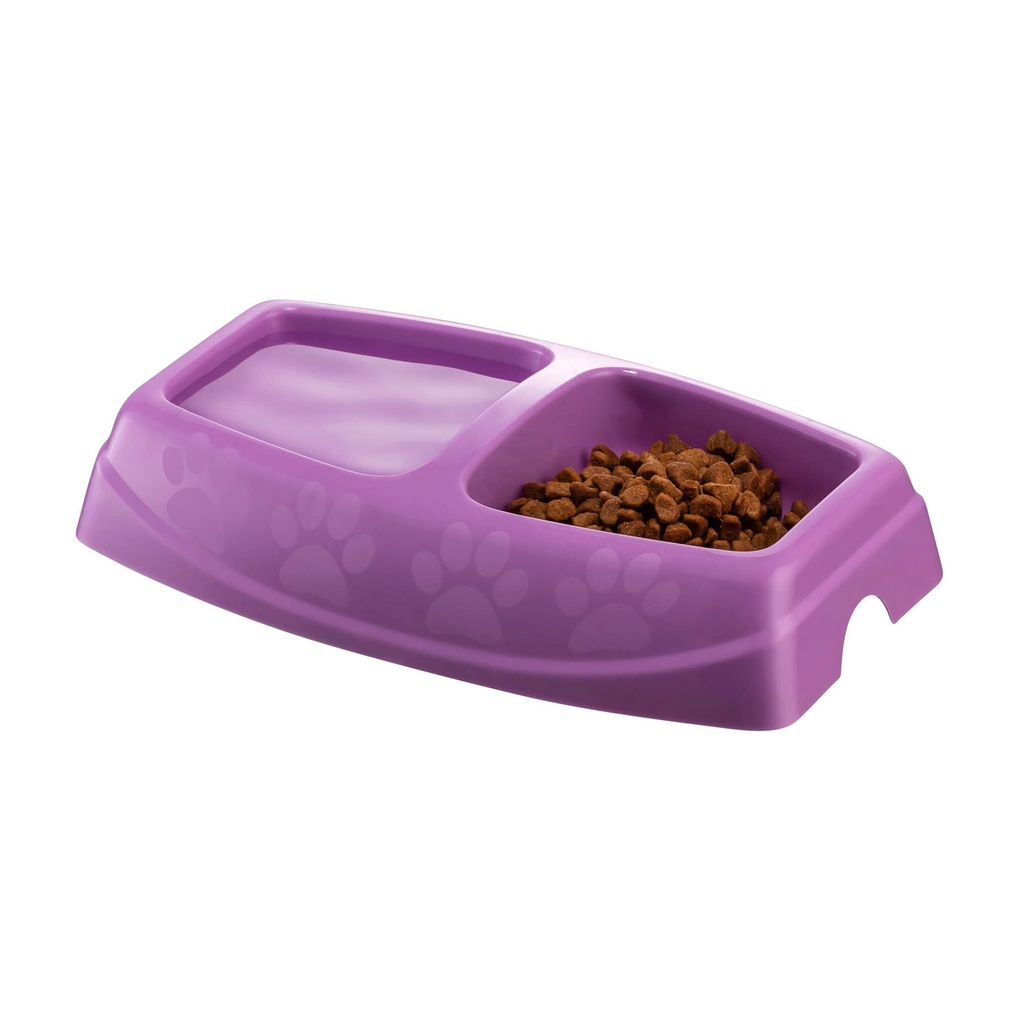 Pets.Love.Earth Twin Feeding Bowl Large