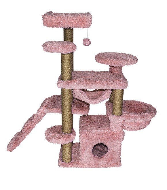 Scratch it Premium Ponchic Fabric Two Step Cat Scratching Tree 65X164X145cm