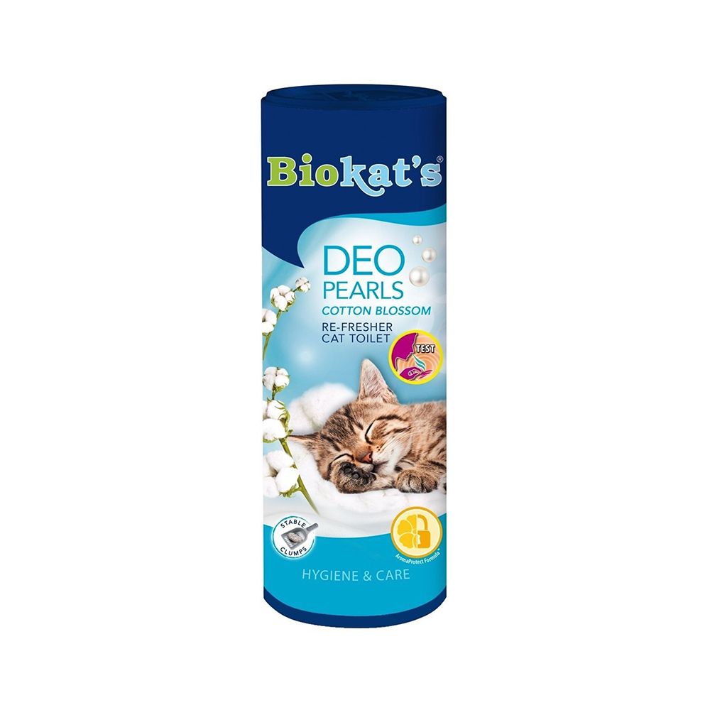 Biokat's Deo Pearls Re-Fresher For Cat Toilet Cotton Blossom 700G