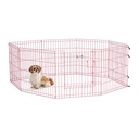 Midwest Exercise Pen W/Full Max Lock Door Pink 24''