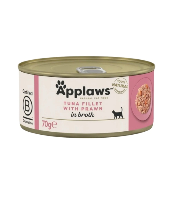 PZ-Applaws Can for Cat Tuna With Prawn 70G