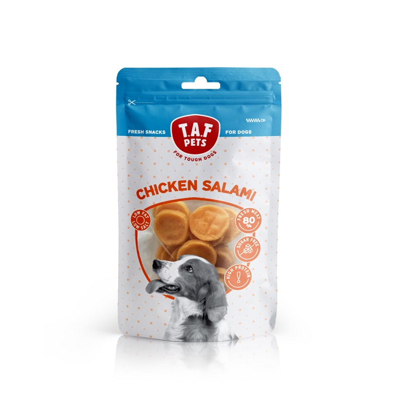 TAF Pets Fresh Dog Treats Chicken Salami 75g