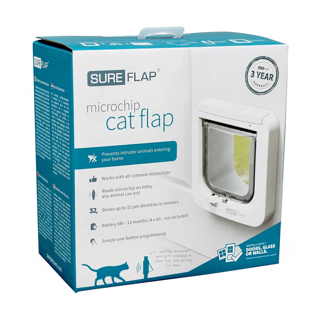 Sureflap Microchip Cat Flap 4inch hight and 5.5/8 inch width