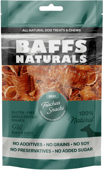 Baffs Naturals Beef Trachea Snacks 100+g