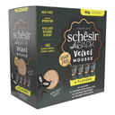 Schesir After Dark Pouch for Cat Variety Pack in Velvet Mousse12X80g (Chicken with Quail Egg,Beef &amp; Duck)