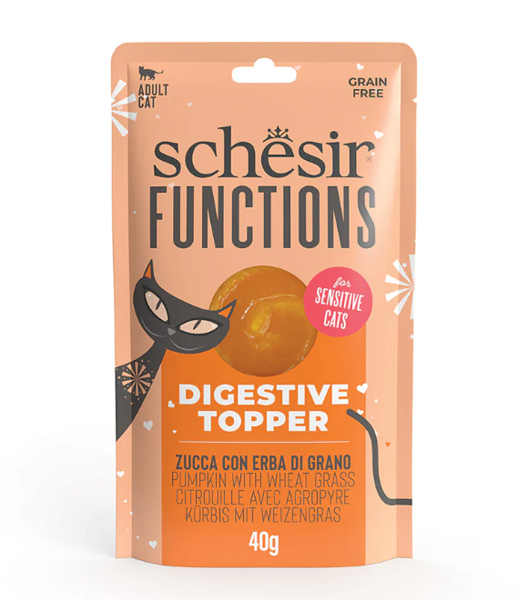 Schesir Functions Digestive Topper Pumkin with Wheat Grass 40g