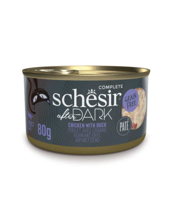 Schesir After Dark Can for Cat Chicken with Duck Pate 80g