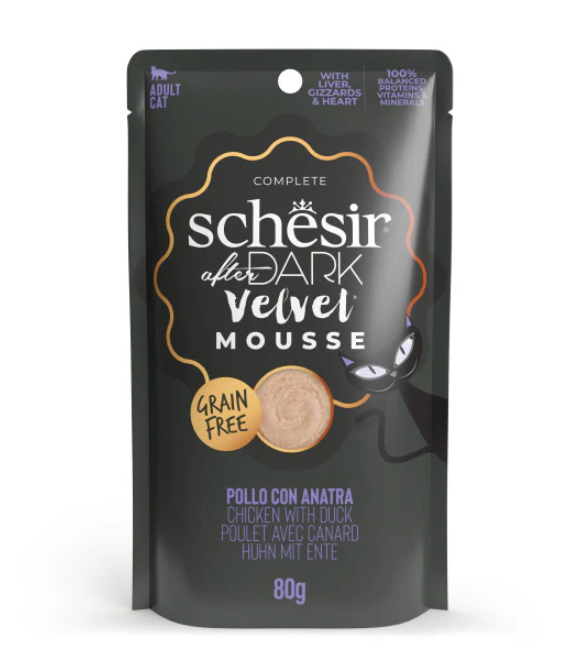 Schesir After Dark Pouch Velvet Mousse Chicken with Duck 80g