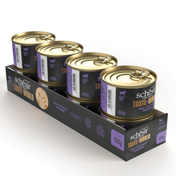 Schesir Taste The World Can For Dog Thai Coconut Chicken 150g