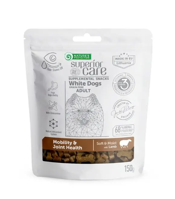 Nature's Protection Supplemental Snacks Mobility & Joint Health  – Adult Dogs (White Coat) 150g 