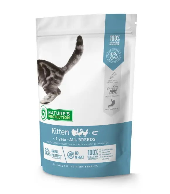 Nature’s Protection All Breed Kitten Dry Food – Poultry & Krill, 2kg