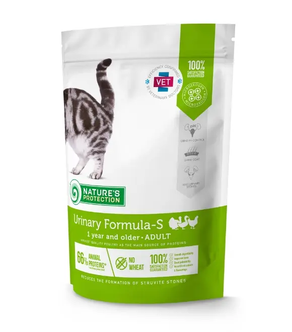 Nature’s Protection Cat Urinary Formula-S Dry Food – Poultry, 2kg 