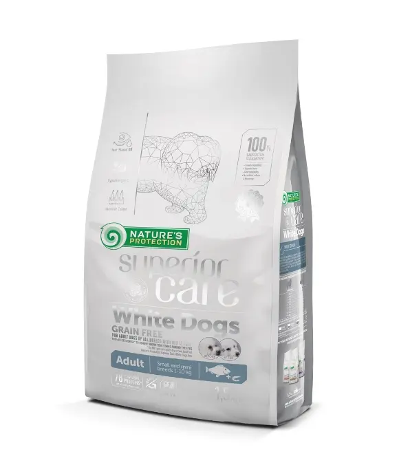 Nature’s Protection Superior Care Adult Small & Mini Breed White Coat Dog Food