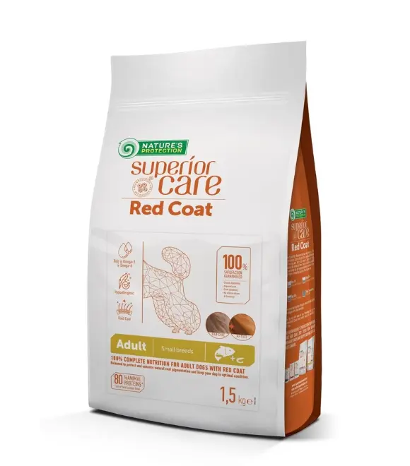 Nature’s Protection Superior Care Adult Small Breed Red Coat Salmon Dry Food