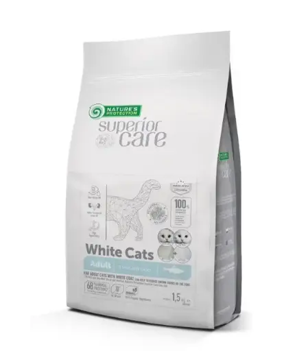 [4771317476302] Nature’s Protection Superior Care White Coat Grain-Free Herring Dry Food – Adult Cats (All Breeds) (1.5 kg)